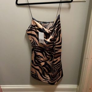 ZARA zebra print dress